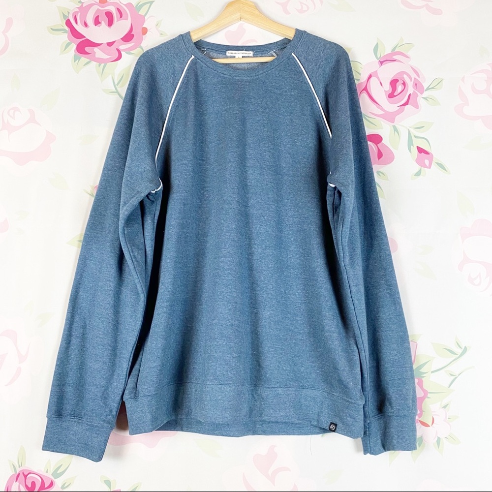 Threads 4 Thought Blue Crew Neck Sweater